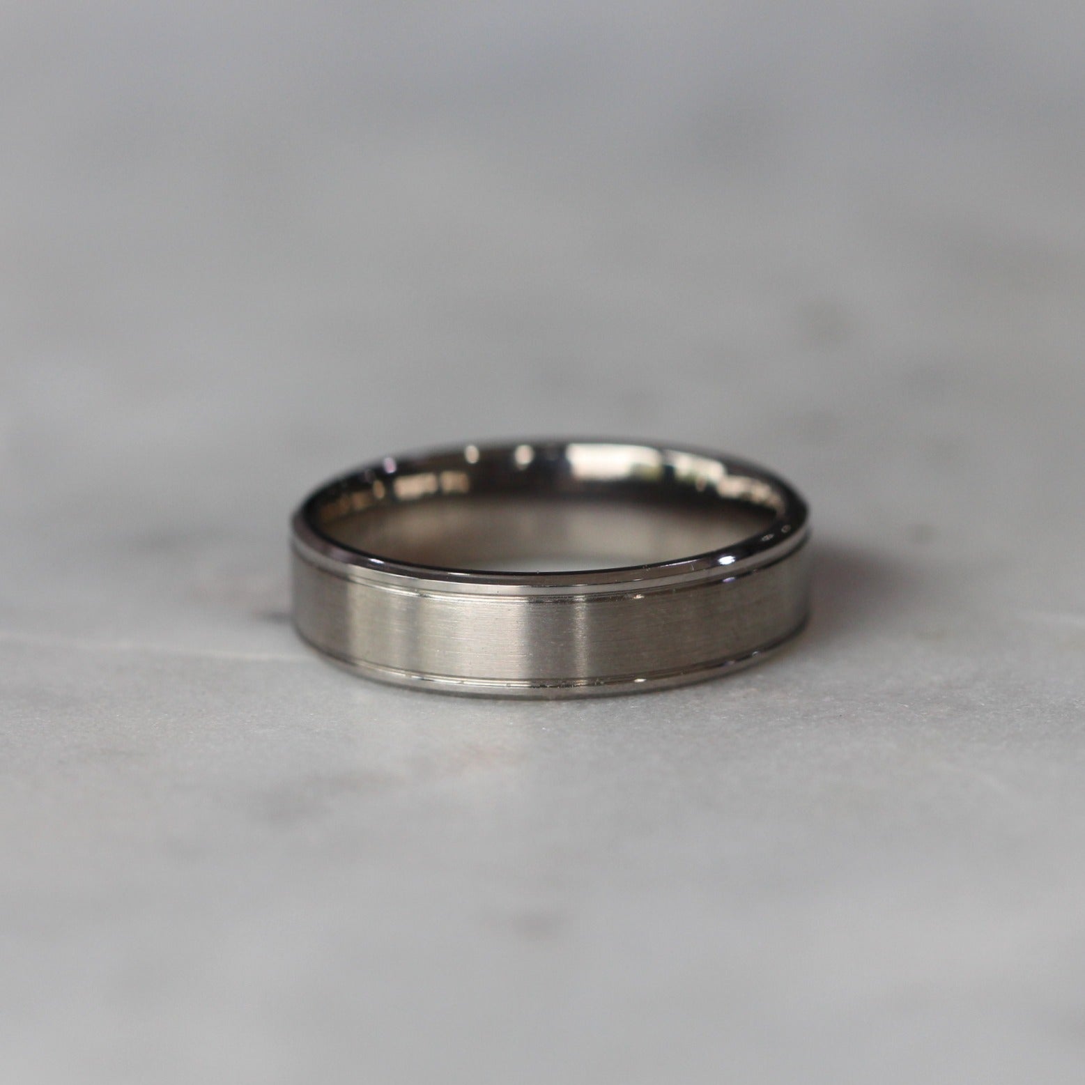 Titanium Lined Wedding Band