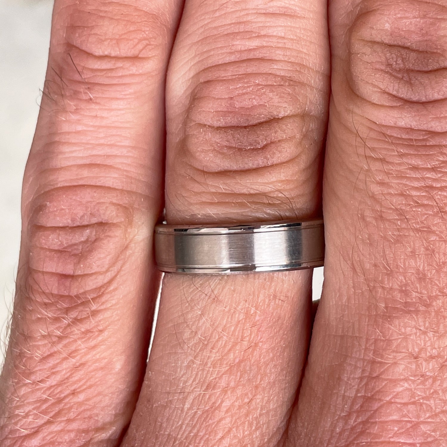 Titanium Lined Wedding Band