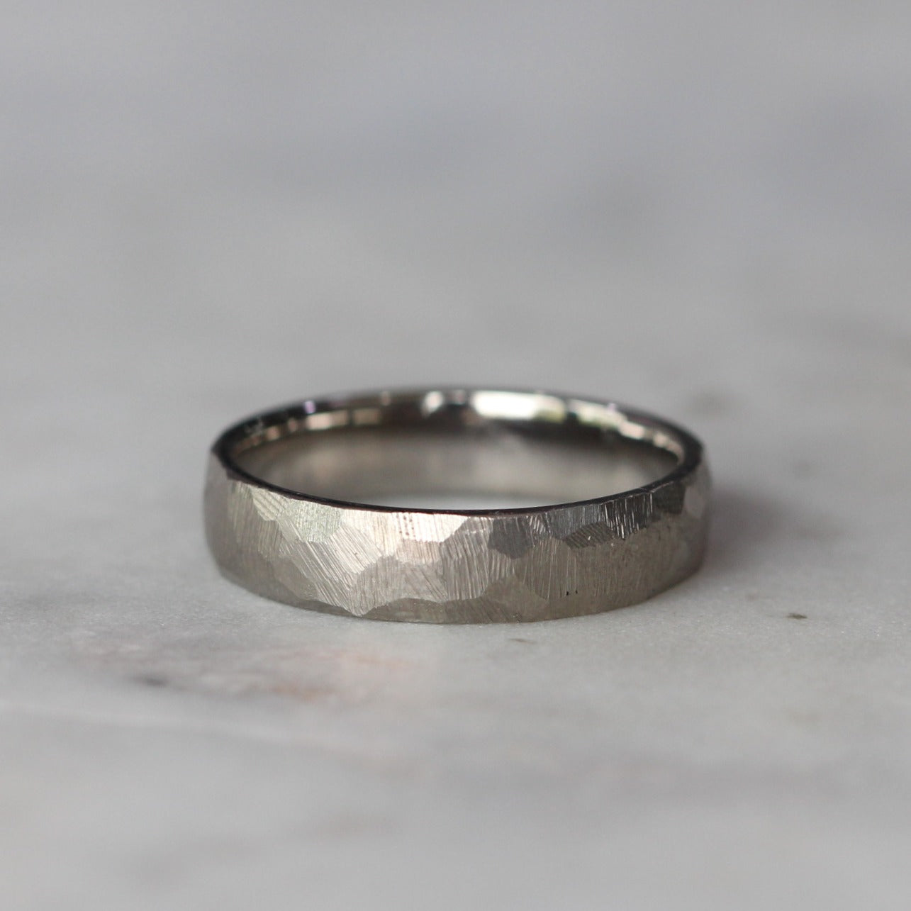 Titanium Textured Wedding Band