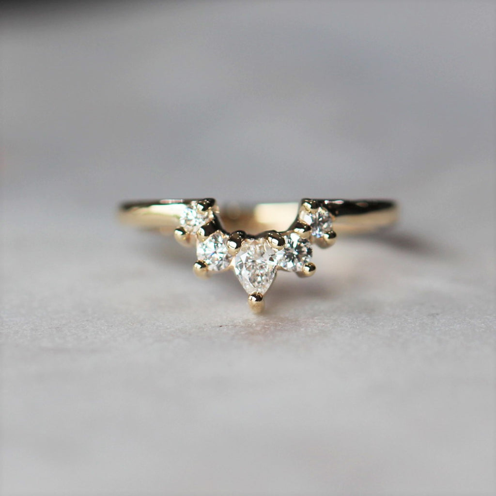 ally diamond wedding band
