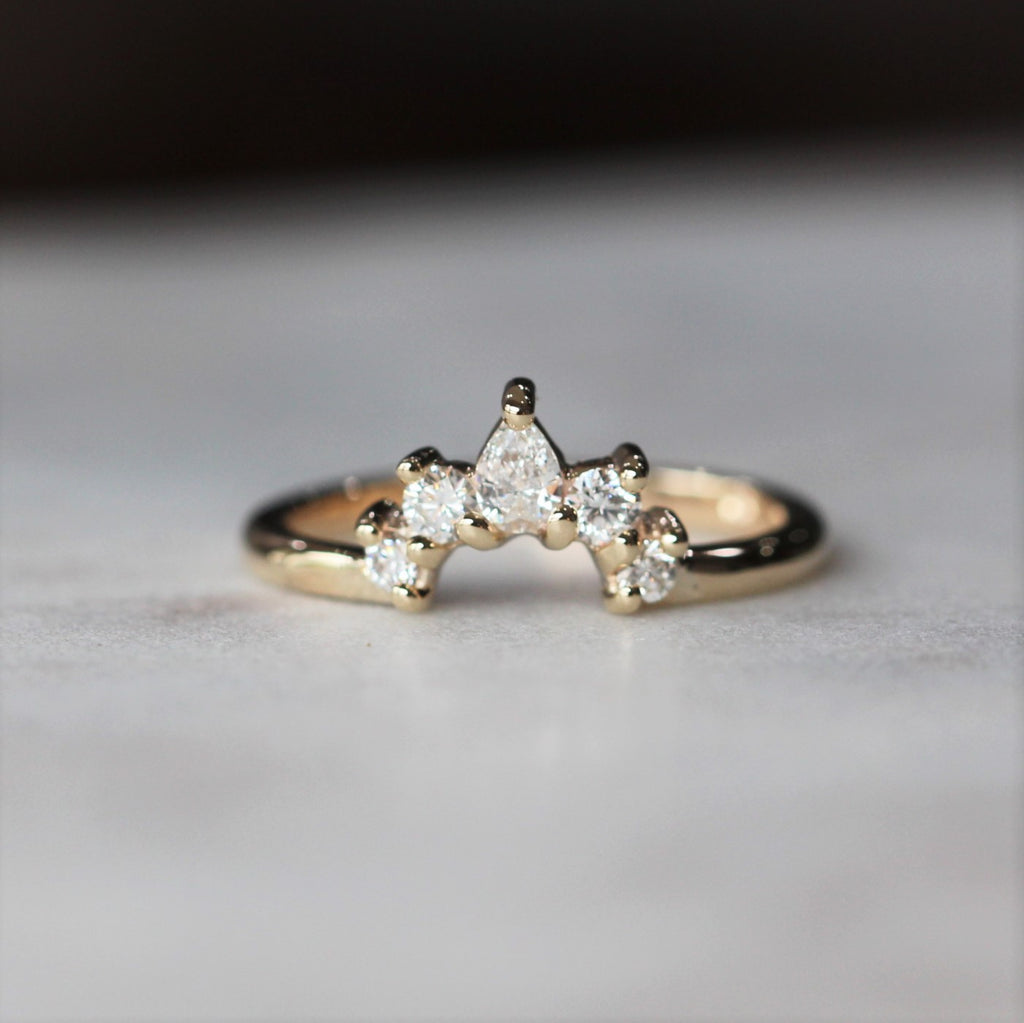 ally diamond wedding band