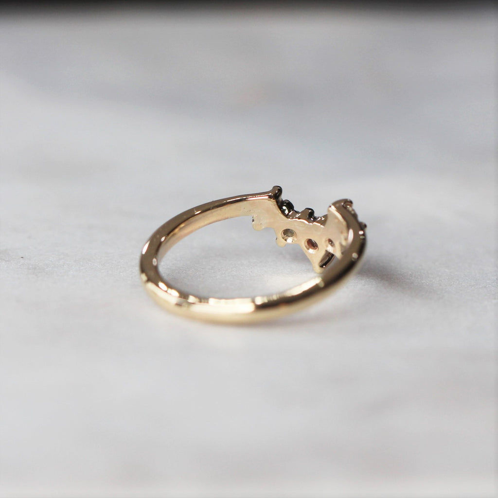 ally diamond wedding band back