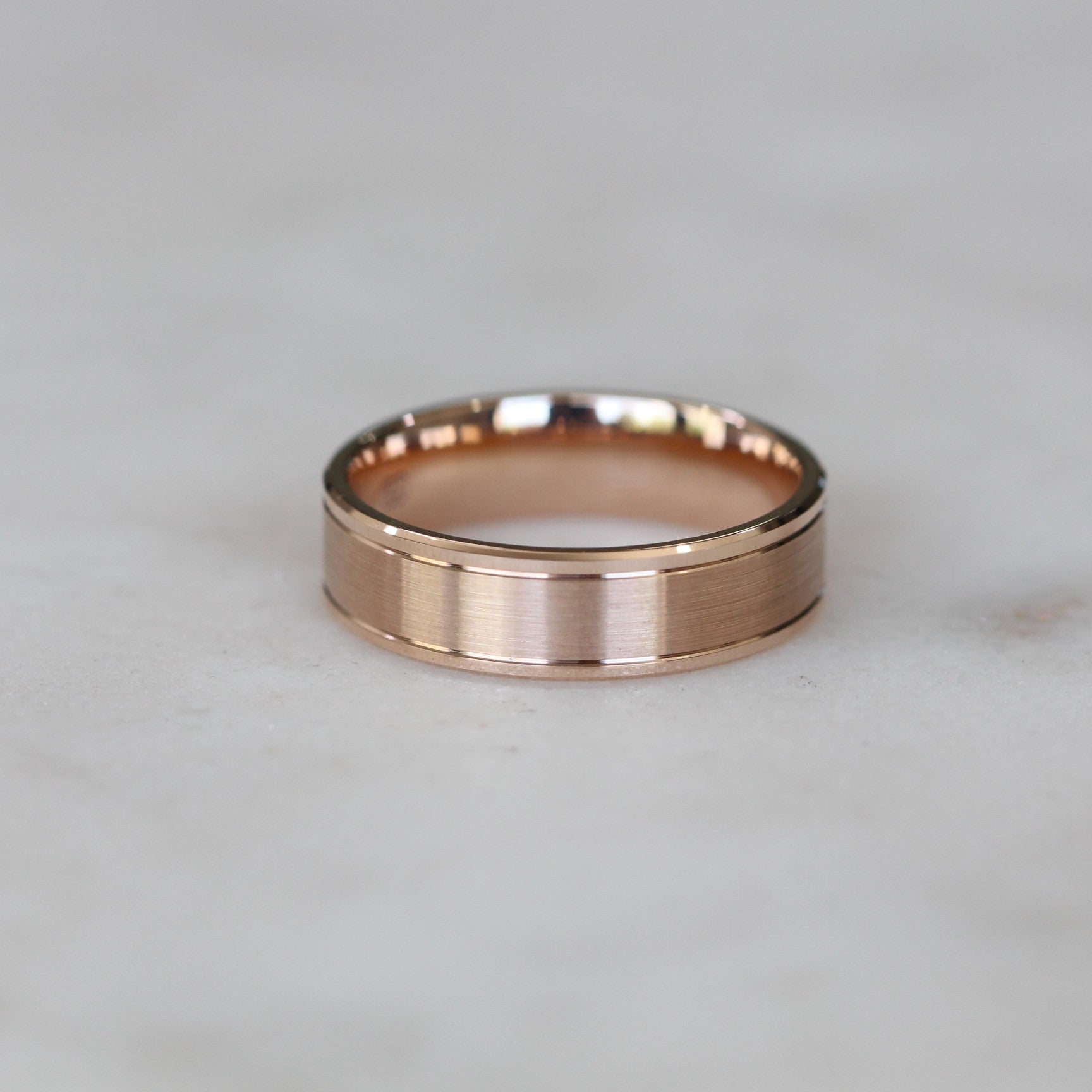 lined wedding band