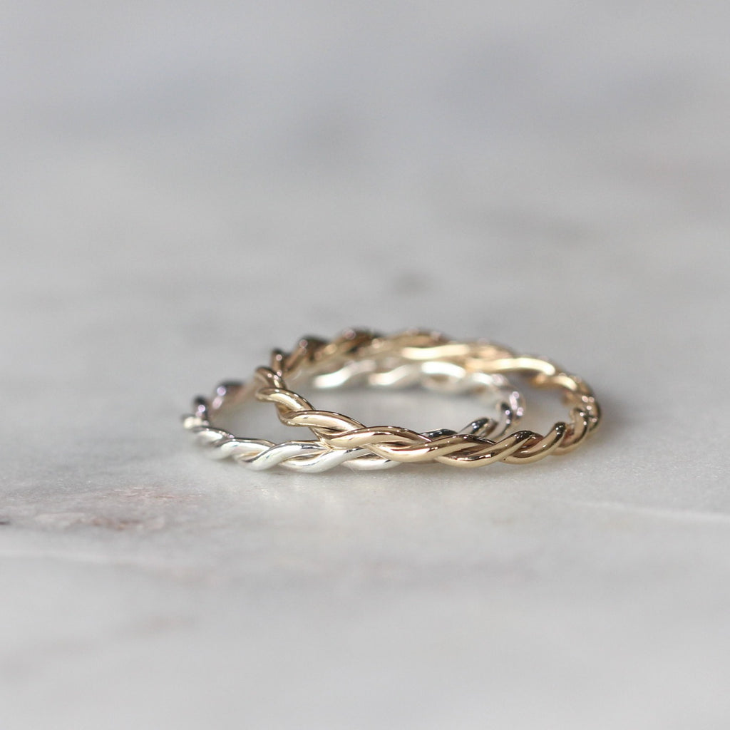 gold twist ring