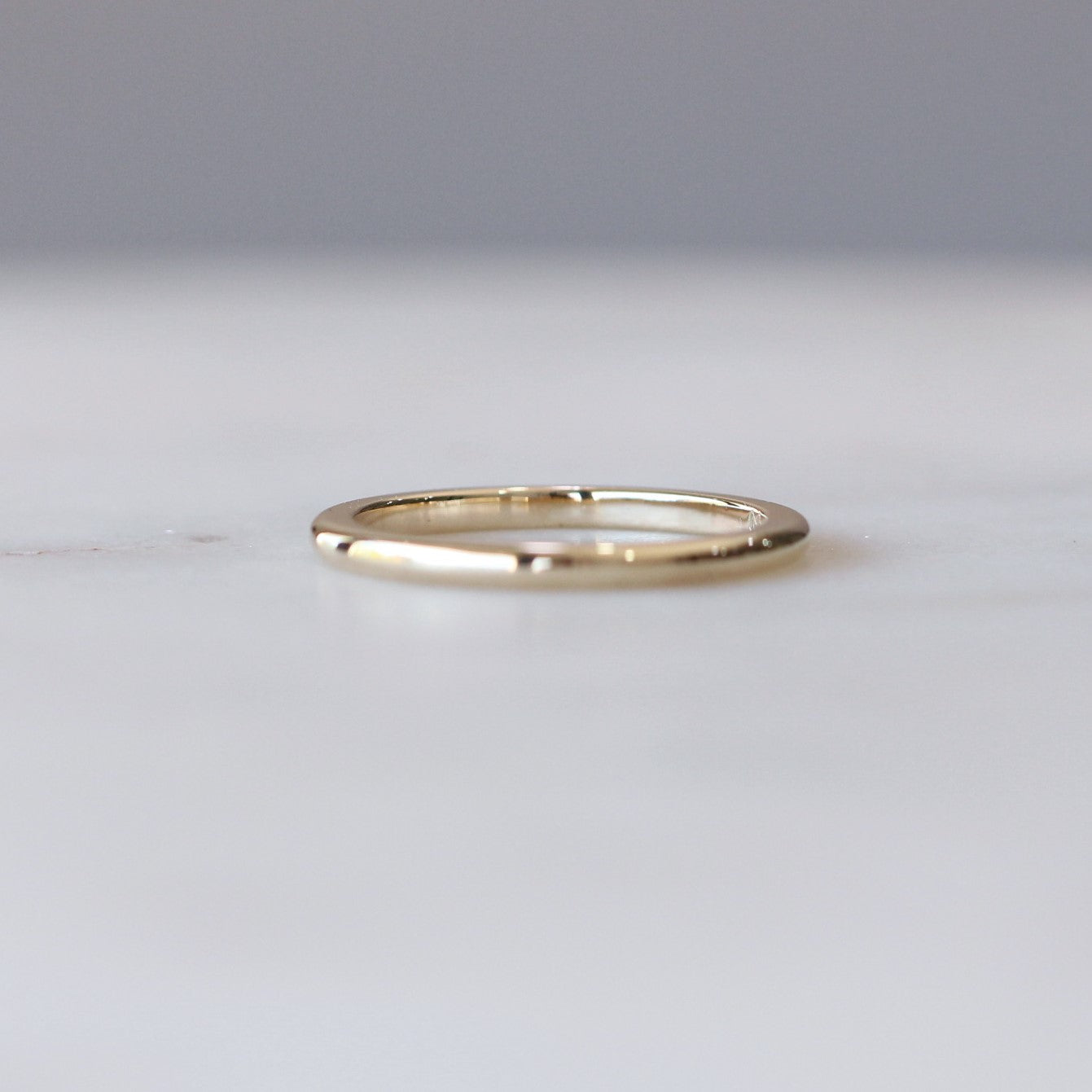half round wedding band
