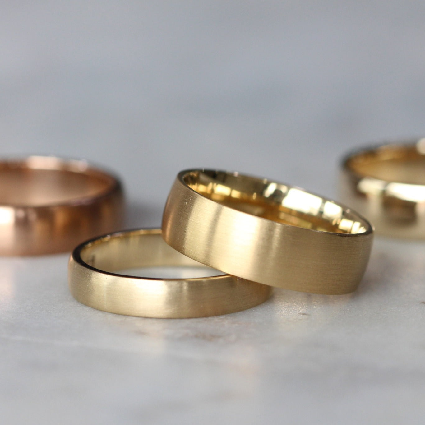 half round wedding band