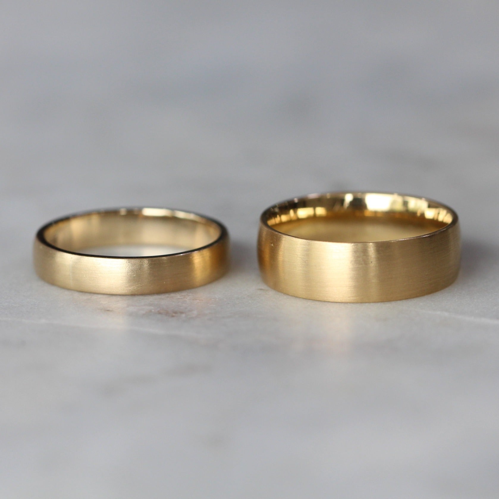 half round wedding band