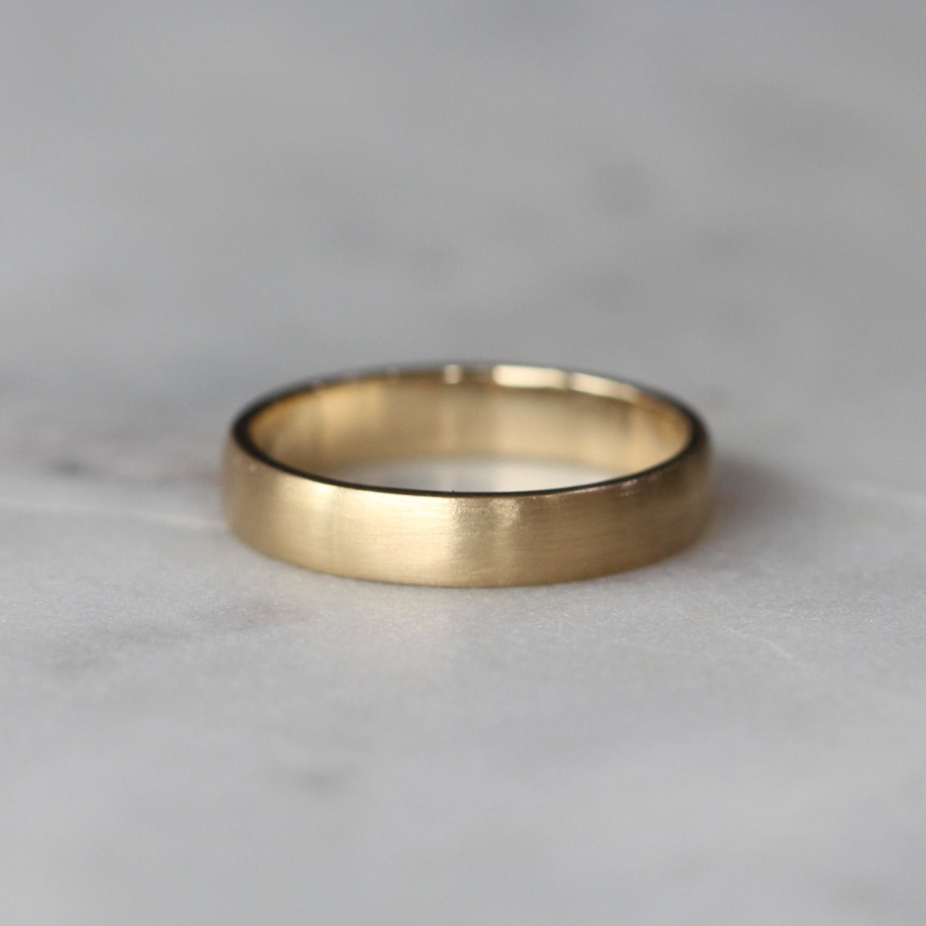 half round wedding band