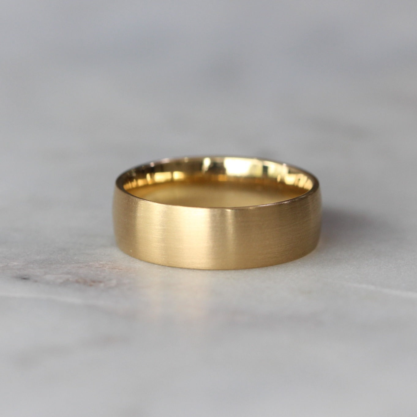 half round wedding band
