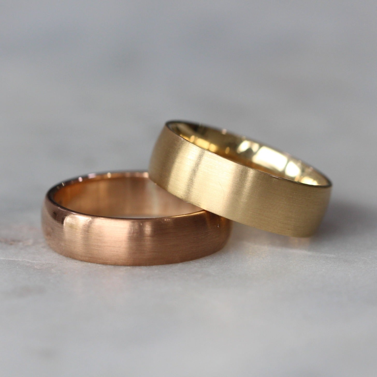 half round wedding band
