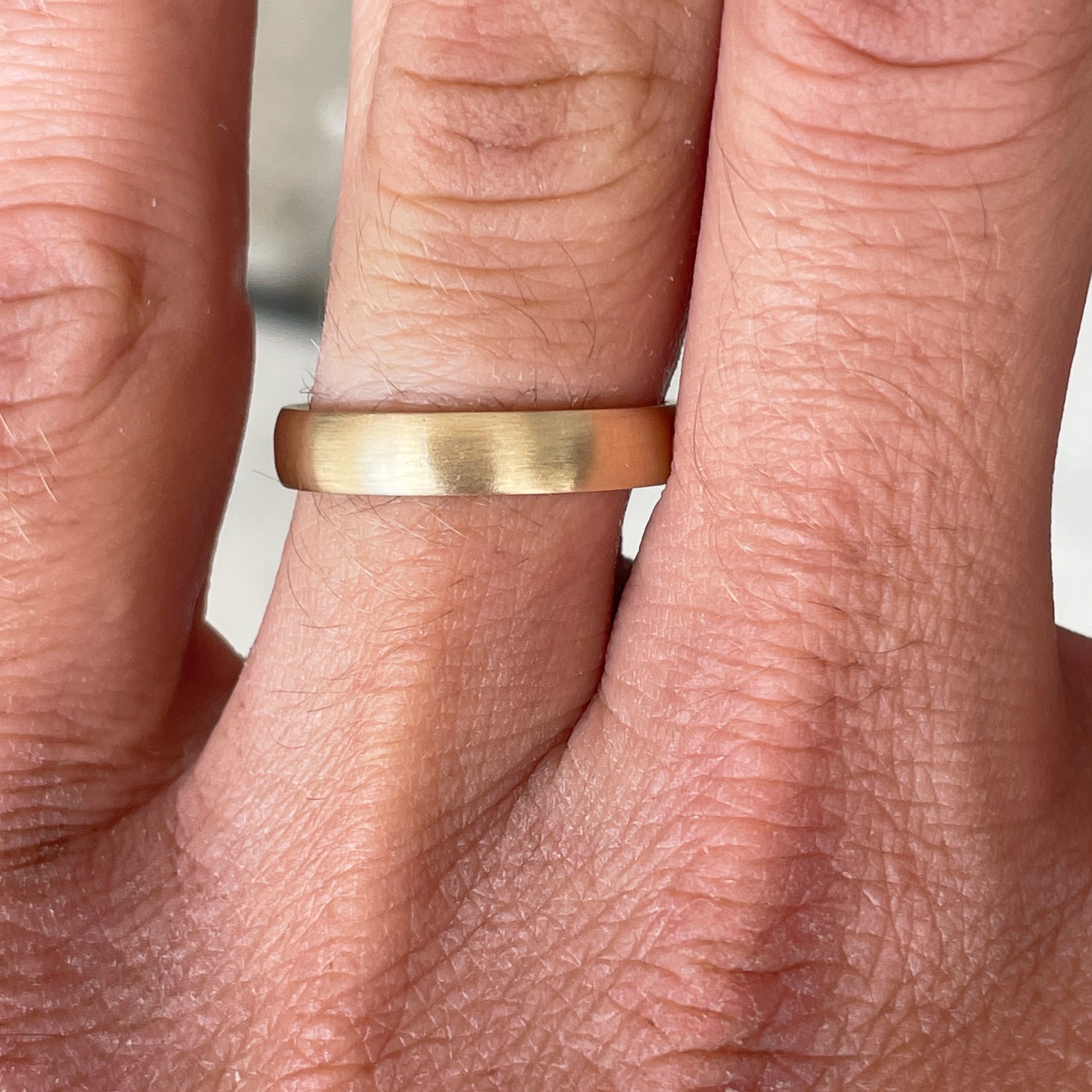 half round wedding band