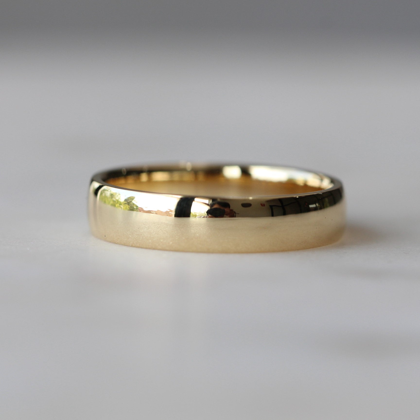 half round wedding band