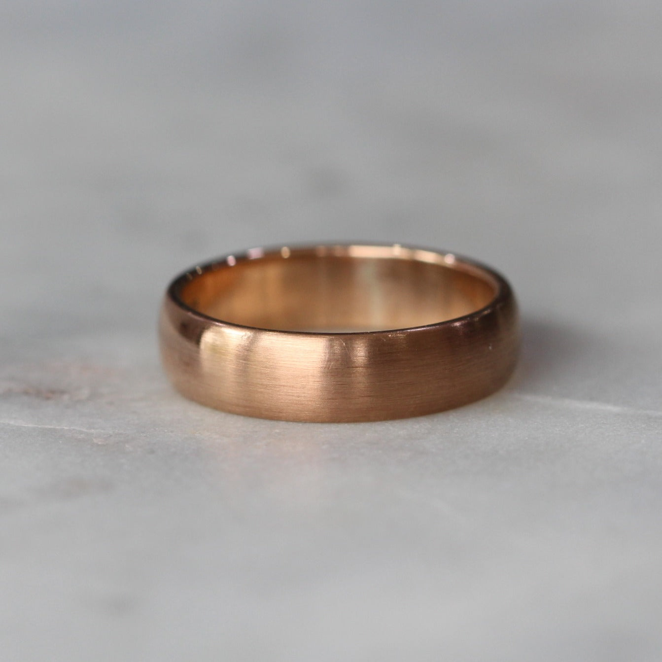 half round wedding band