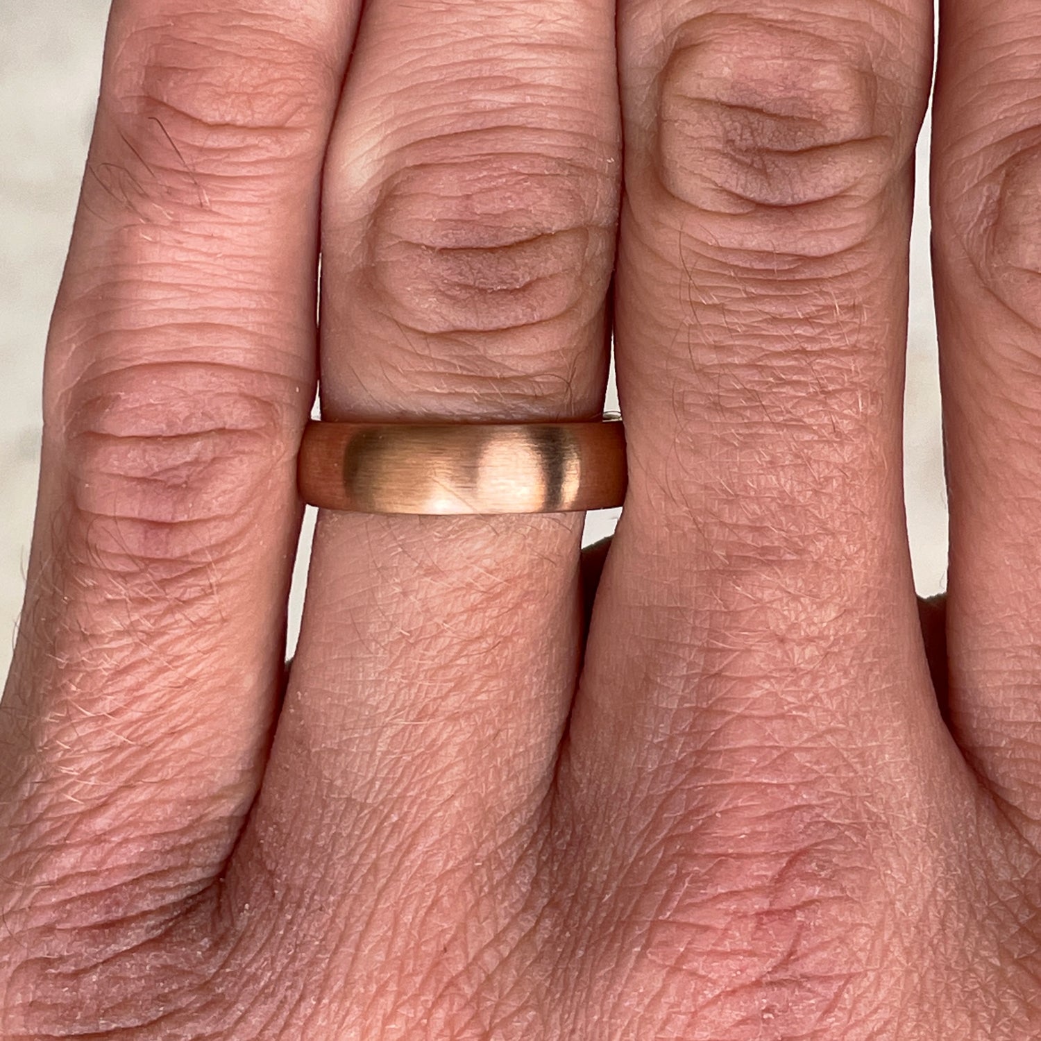 half round wedding band