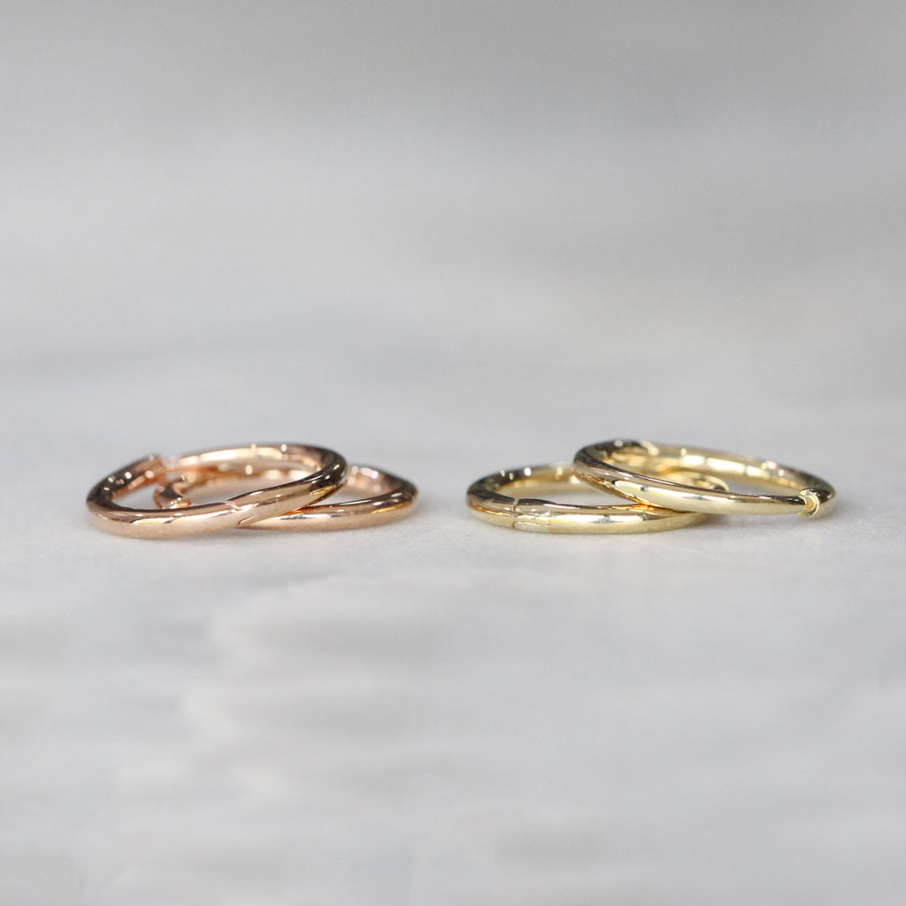 hoop huggie earrings