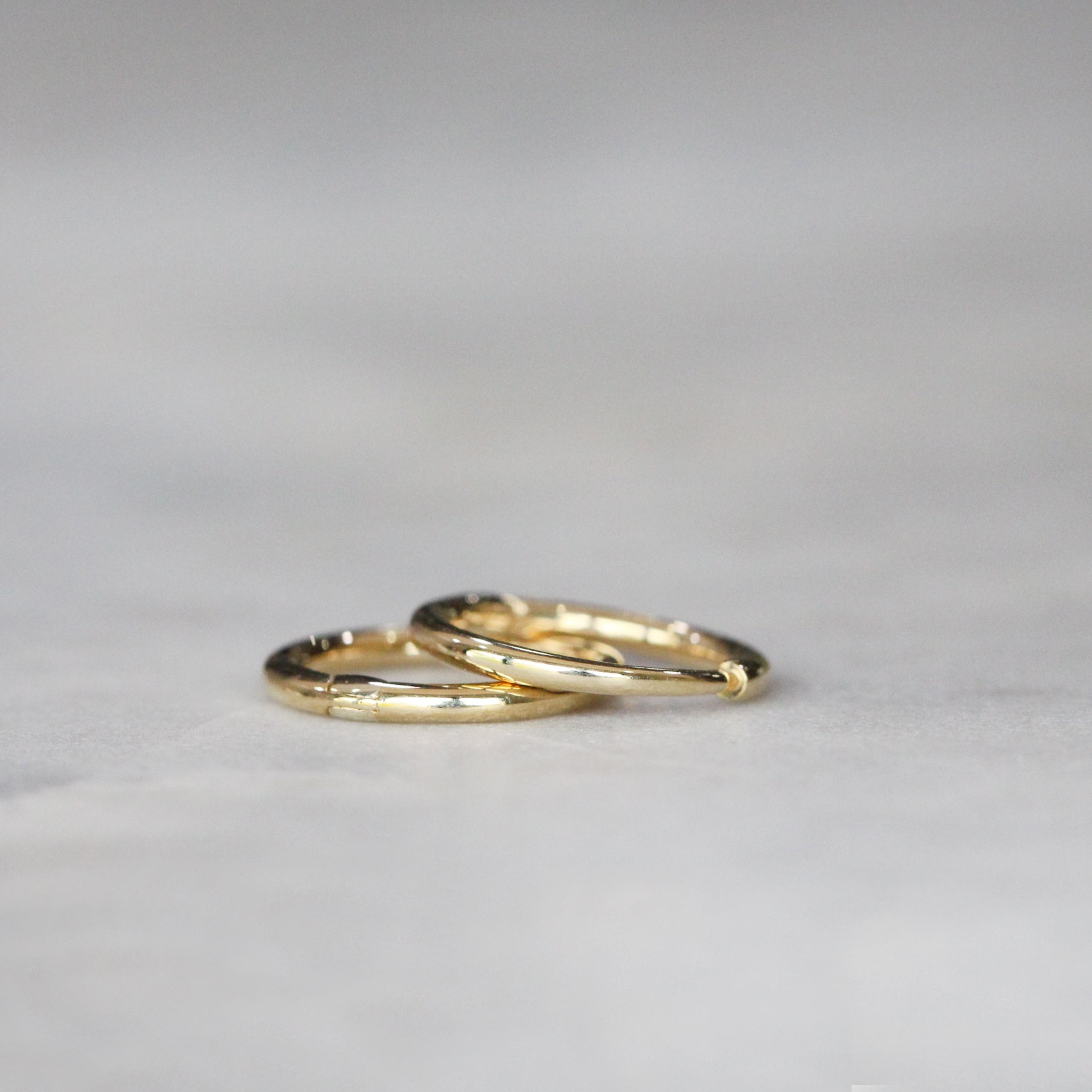 hoop huggie earrings