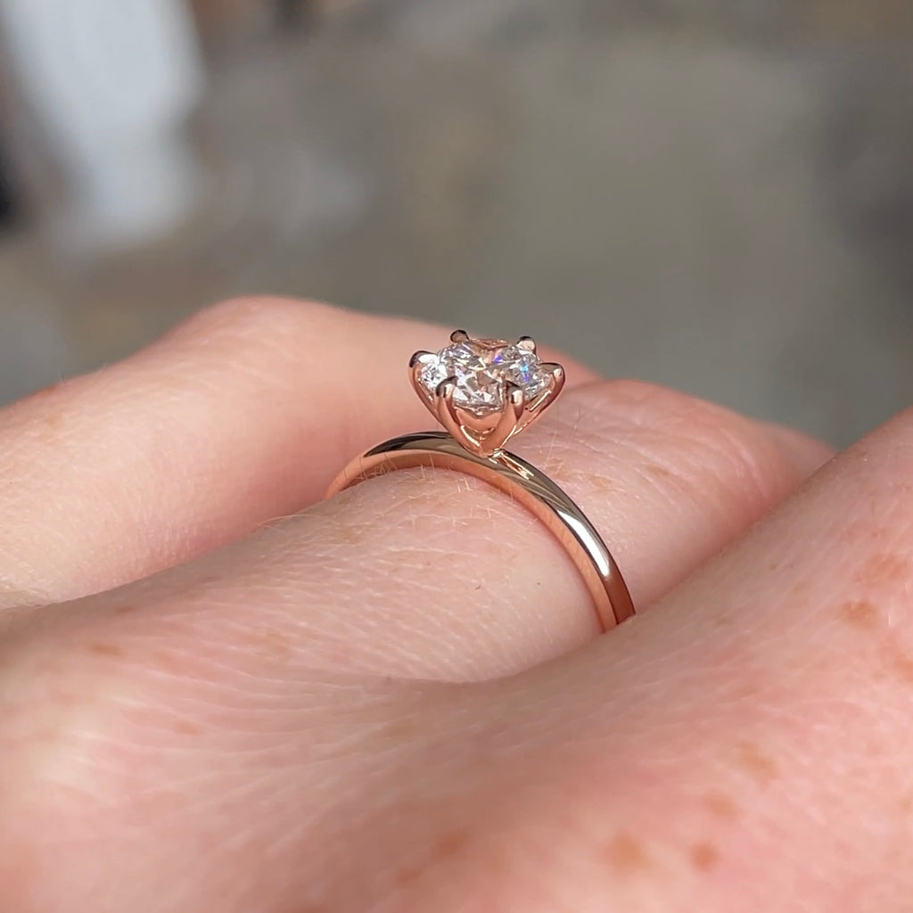 LAB CREATED / ROUND DIAMOND RING IV