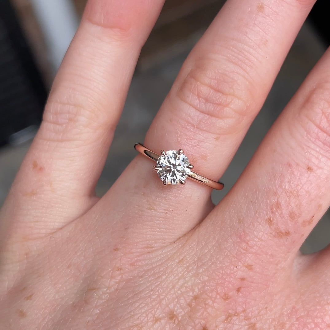 LAB CREATED / ROUND DIAMOND RING IV