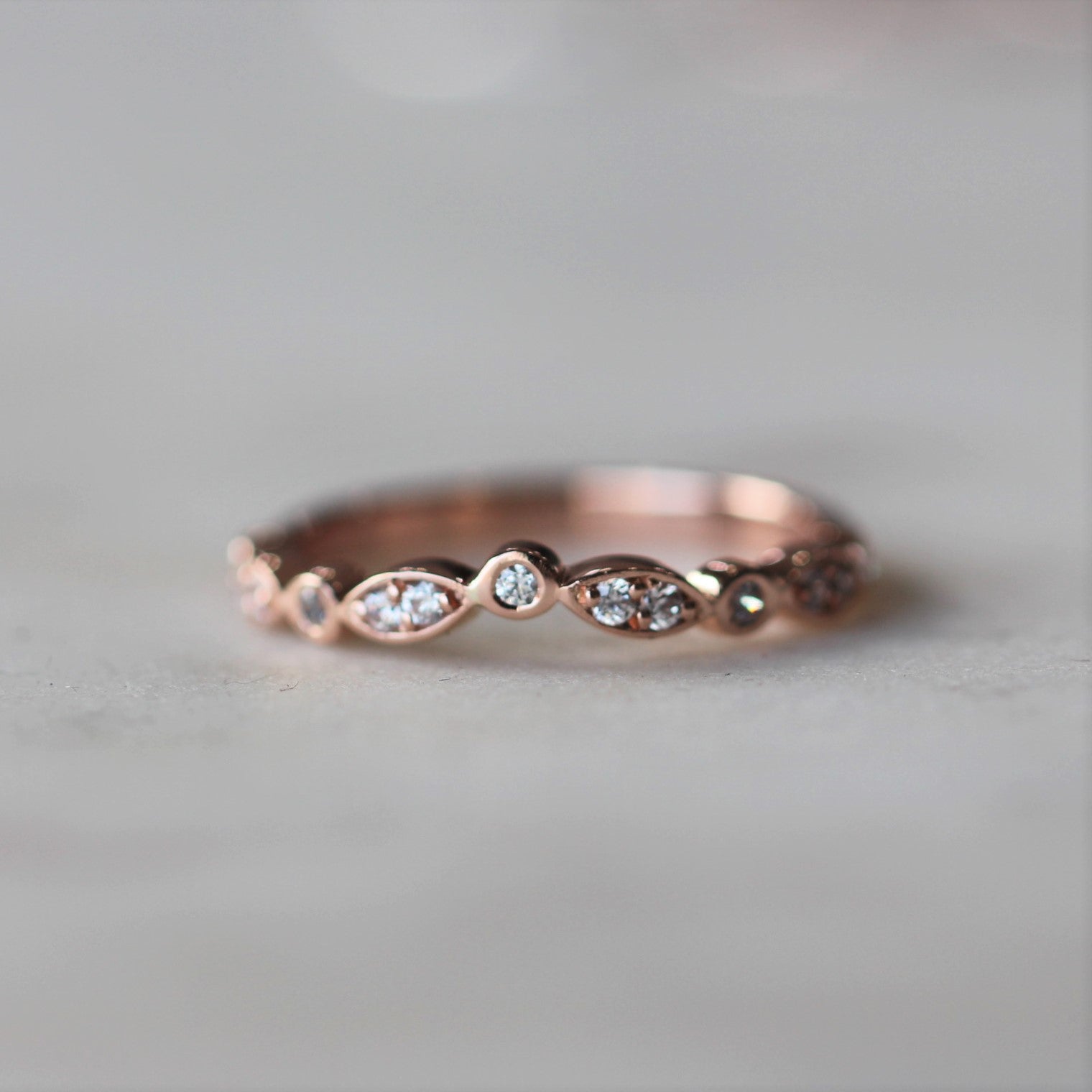 laura diamond wedding band