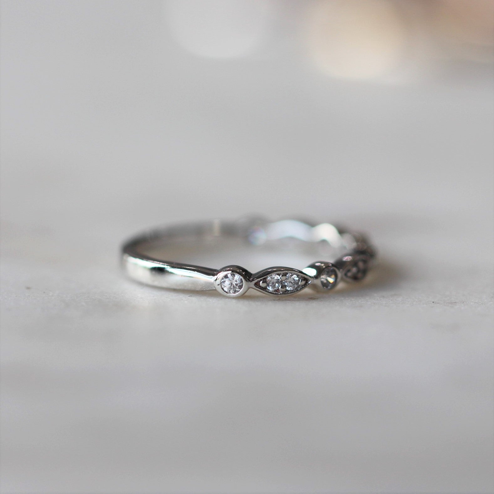 laura diamond wedding band