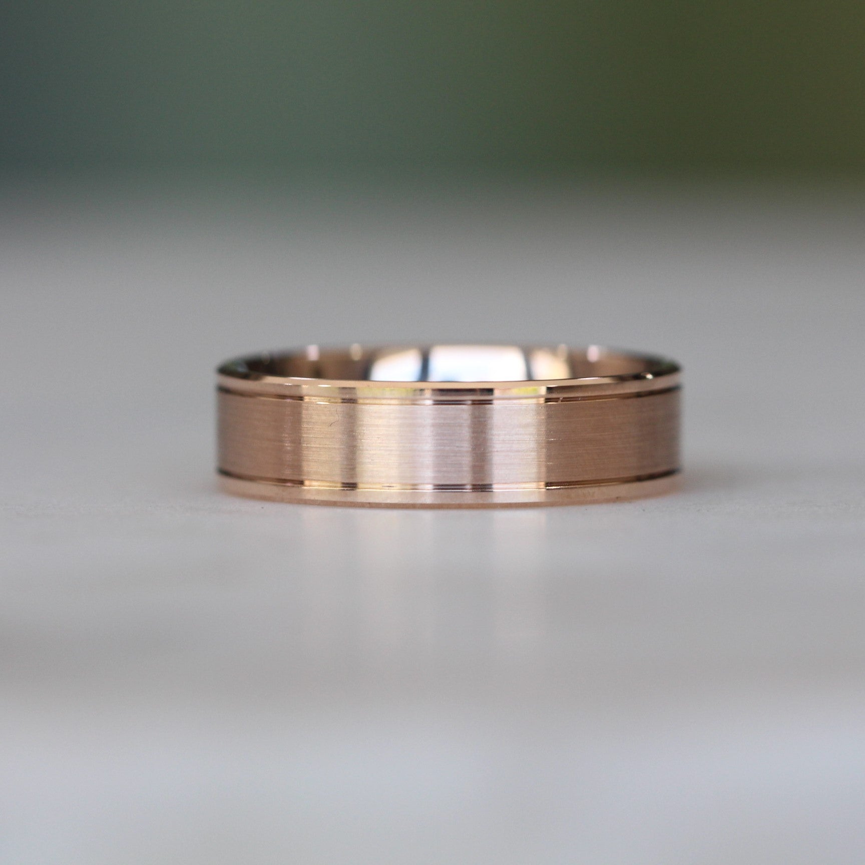 lined wedding band