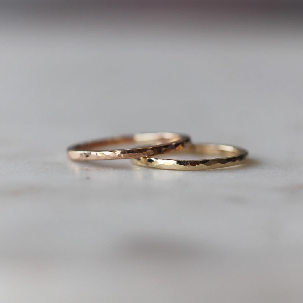 lucy hammered wedding band