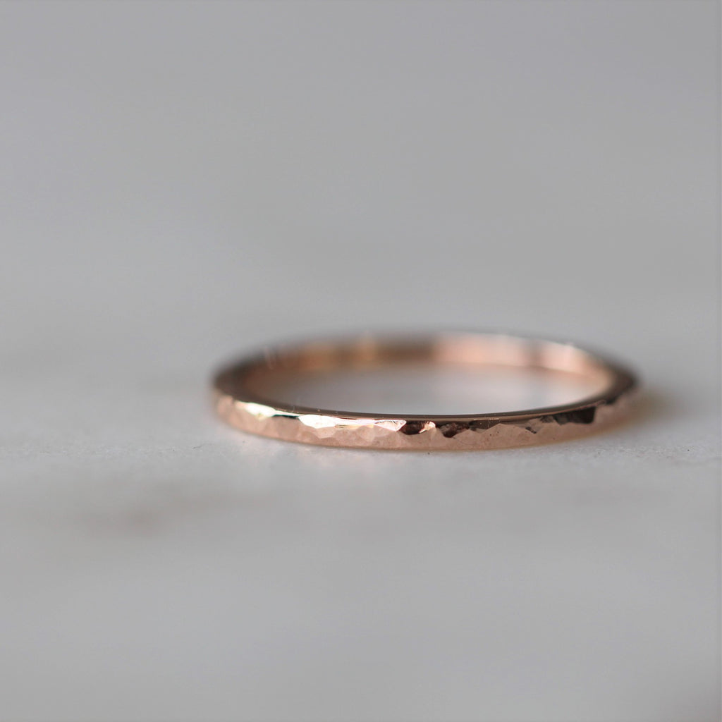 lucy hammered wedding band