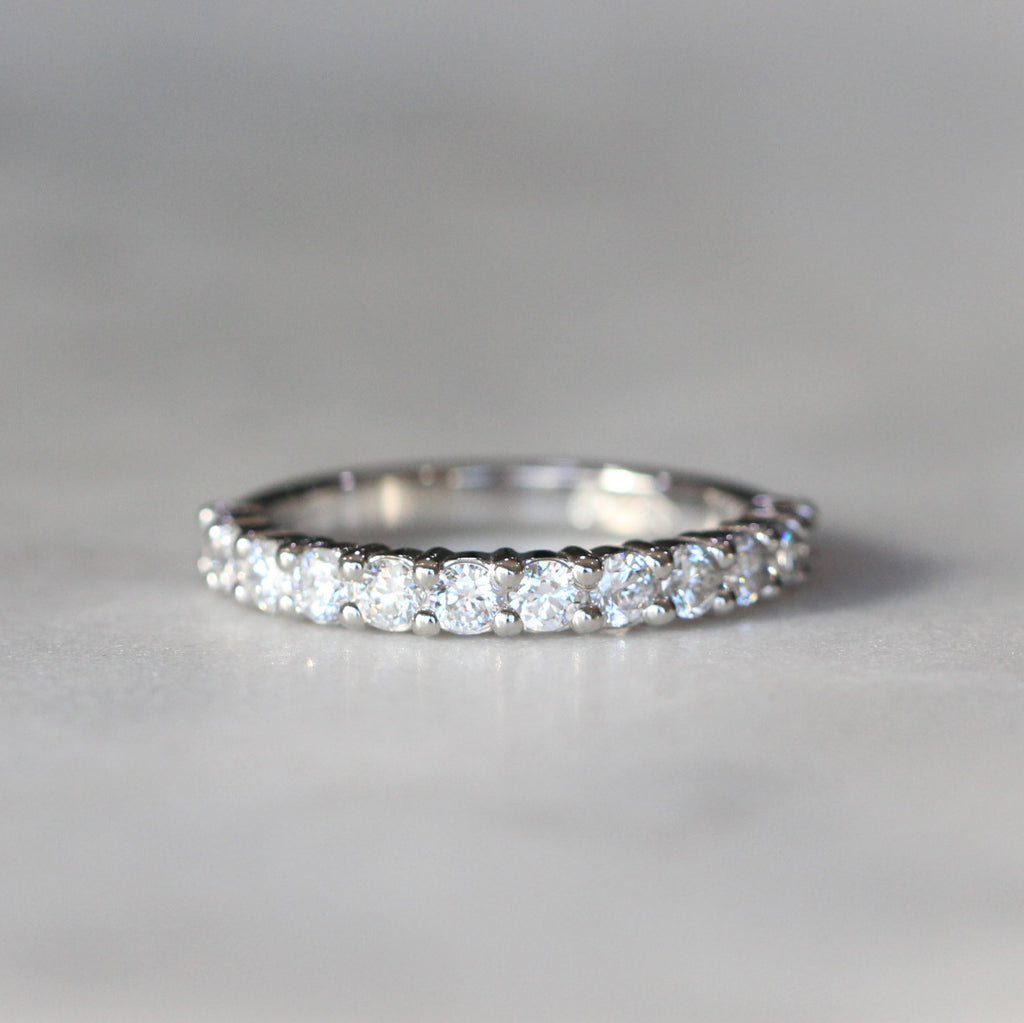 mia diamond half eternity style wedding band