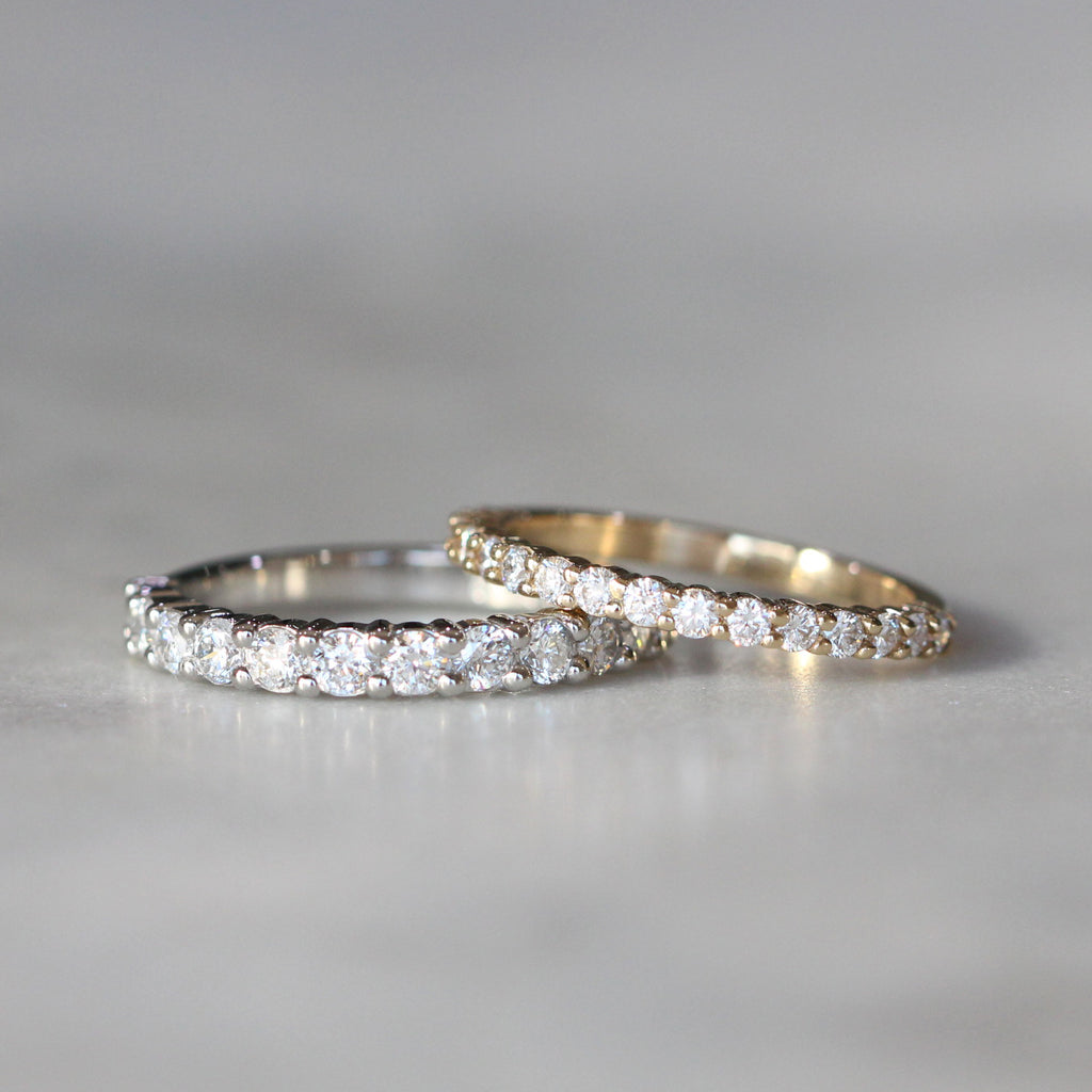 mia diamond half eternity style wedding band