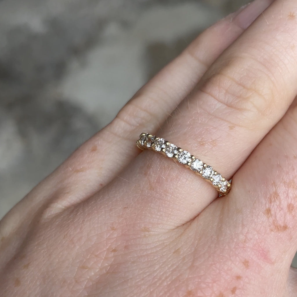 mia diamond half eternity style wedding band