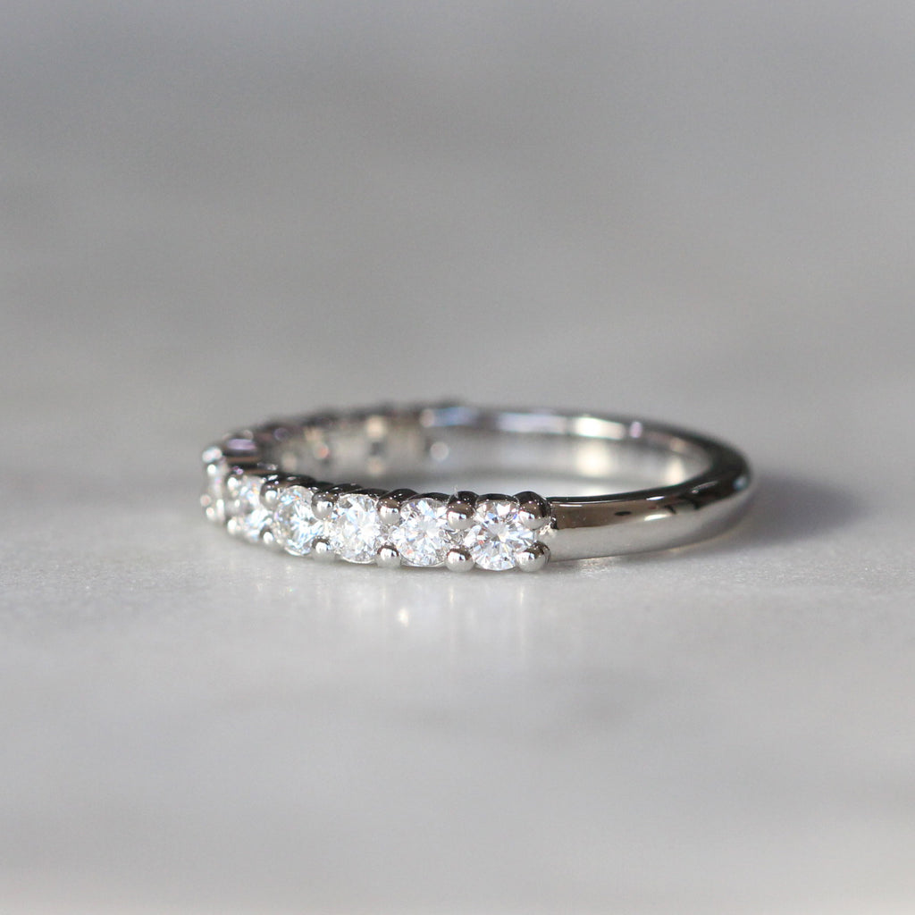 mia diamond half eternity style wedding band