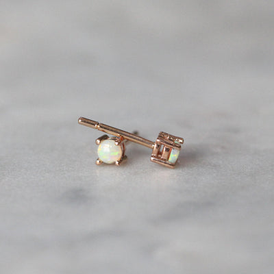 opal stud earrings