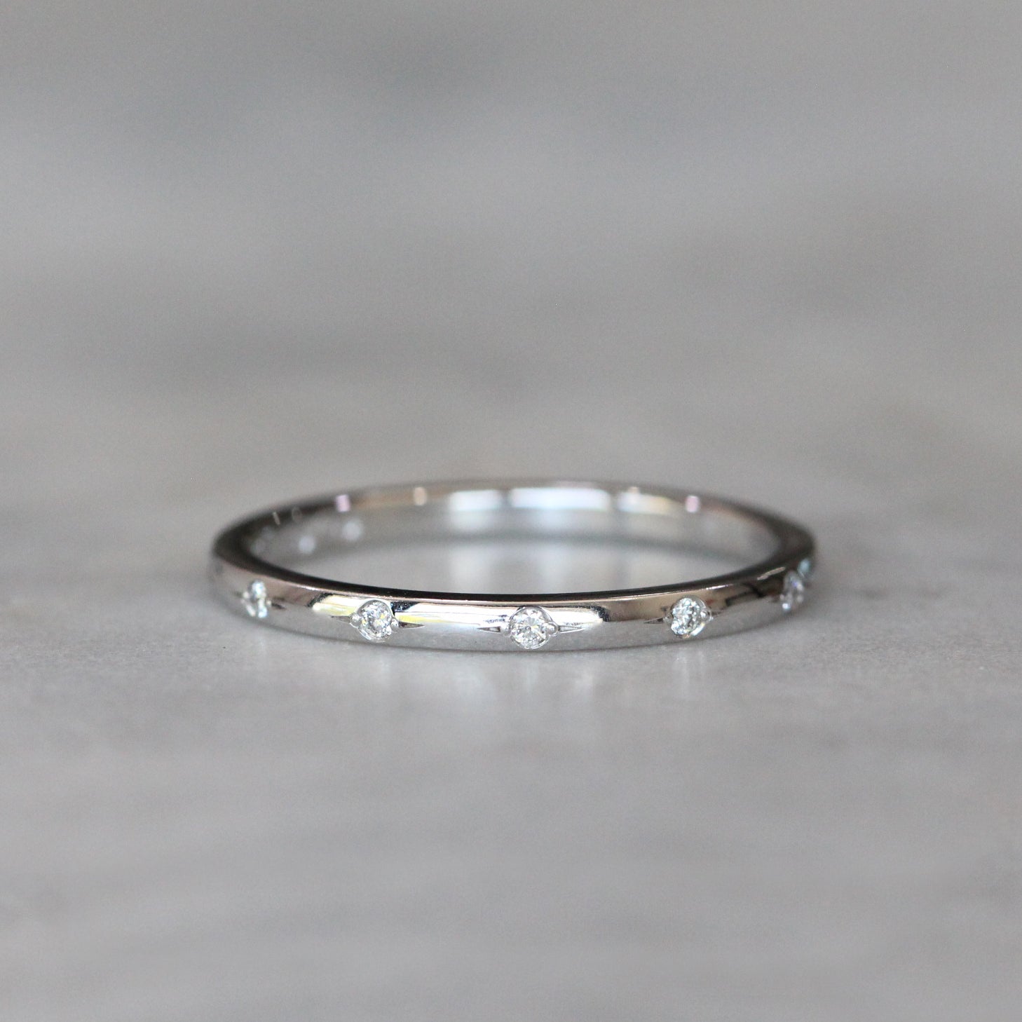 orbit diamond wedding band