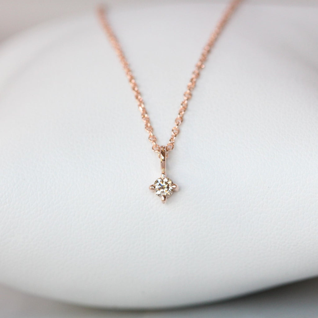 petite Champagne diamond necklace