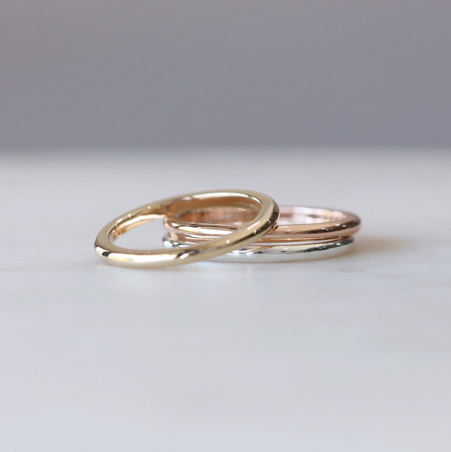 half round wedding band