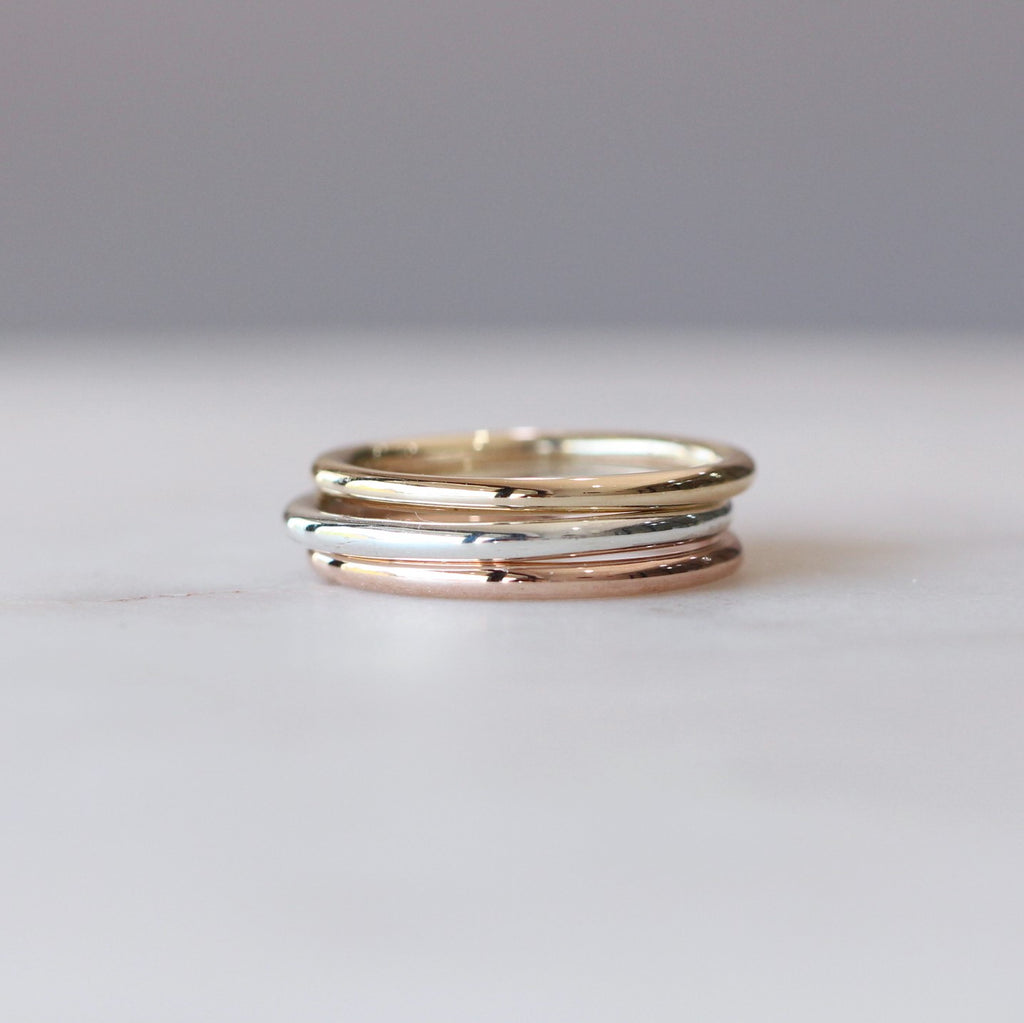 plain yellow gold wedding band