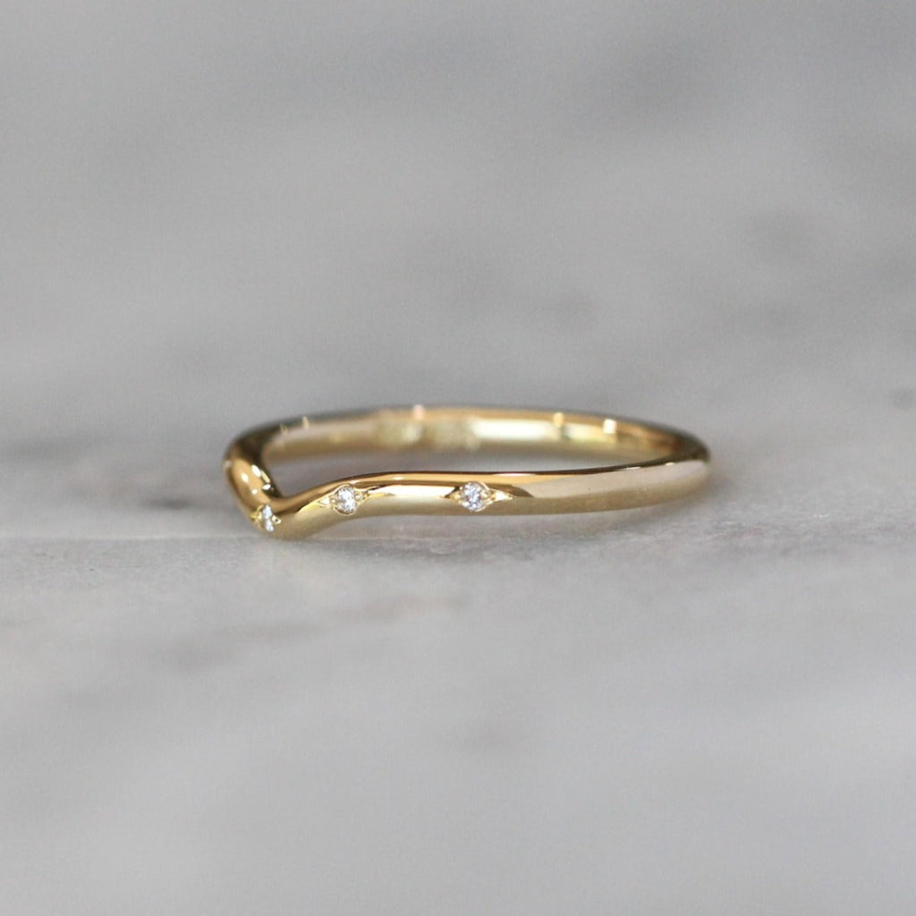 stardust diamond wedding band