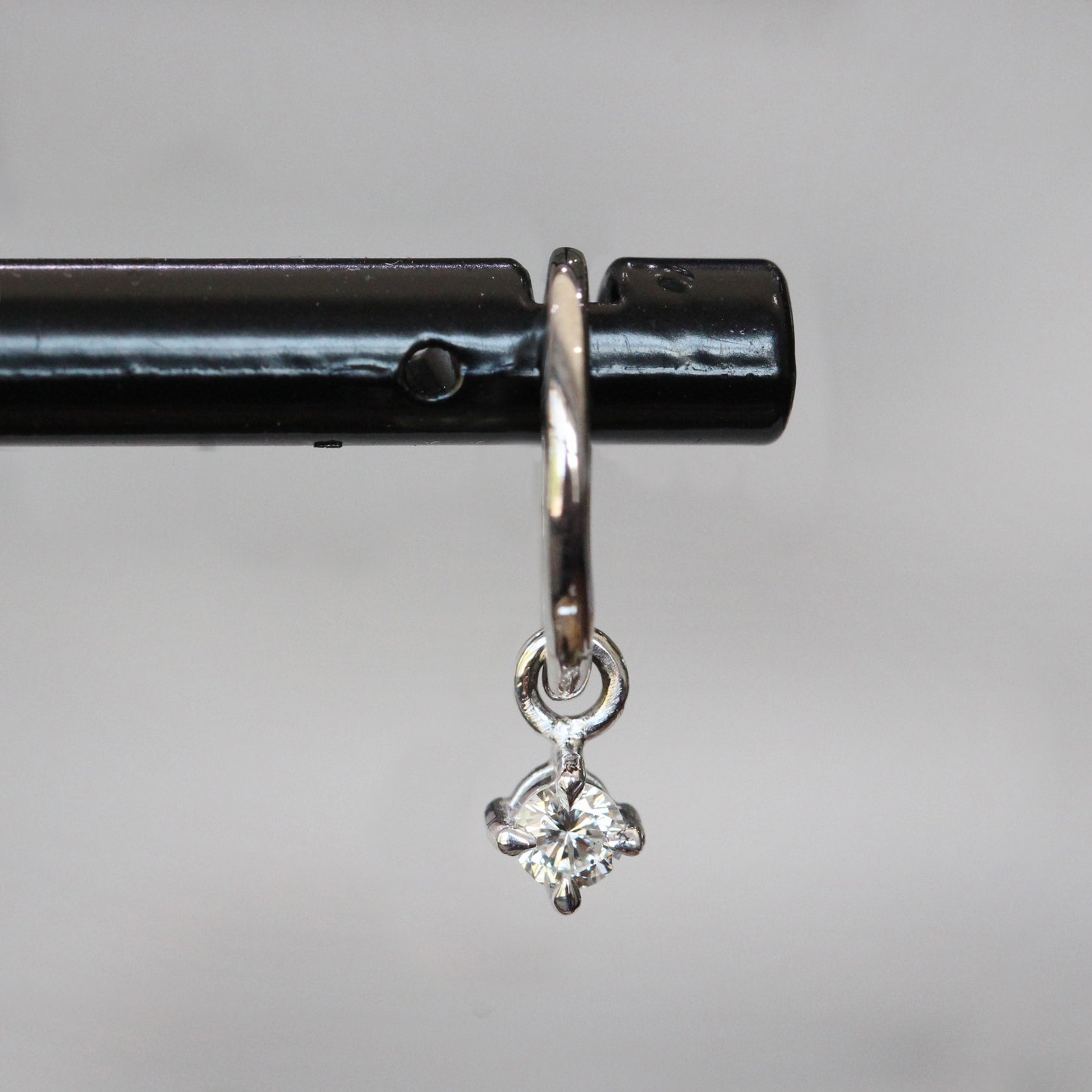 Diamond mini Hoop Earring