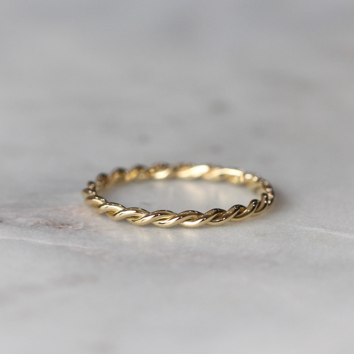 gold twist ring